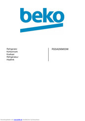 Beko RSSA290M33W Handbuch
