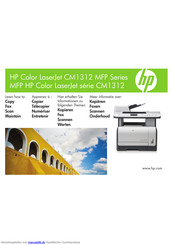 HP HP Color LaserJet CM1312 Kurzanleitung