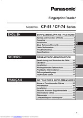 Panasonic CF-74 Serie Ergänzende Anweisung
