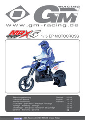 GM-Racing MRX5 Motocross Bedienungsanleitung