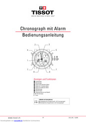 Tissot Chronograph mit Alarm Bedienungsanleitung