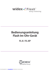 Widex Flash FL-XP Bedienungsanleitung