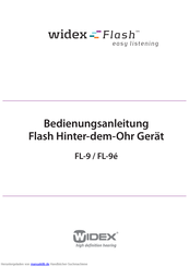 Widex Flash FL-9 Bedienungsanleitung