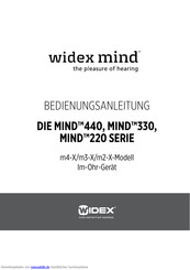 Widex m3-X Bedienungsanleitung