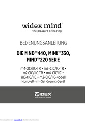 Widex m3-CIC Bedienungsanleitung