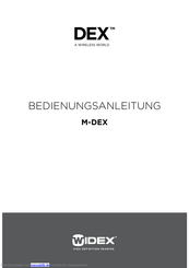 Widex M-DEX Bedienungsanleitung