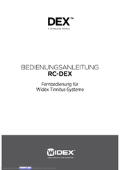 Widex RC-Dex Bedienungsanleitung