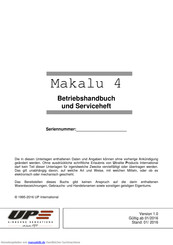 UP Makalu 4 Betriebshandbuch Und Serviceheft