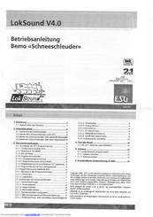 Esu LokSound micro V4.0 Betriebsanleitung