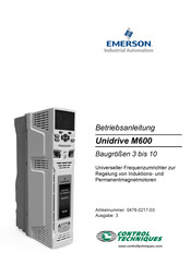 Emerson Unidrive M600 Betriebsanleitung