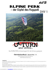 U-Turn ALPINE PEAK Betriebshandbuch