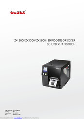 Godex ZX1300i Benutzerhandbuch