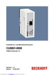 Beckhoff CU8801-0000 Installationanleitung Und Betriebsanleitung