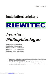 Riewitec RWSABAU-12K-I3 Installationsanleitung