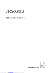 Bang & Olufsen BeoSound 3 Bedienungsanleitung