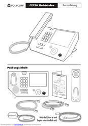 Polycom CX700 Kurzanleitung