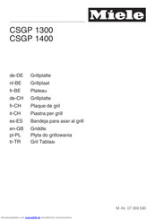 Miele CSGP 1400 Bedienungsanleitung