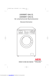 AEG LAVAMAT 1245 EL Benutzerhandbuch