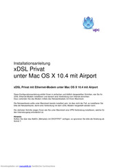 UPC xDSL Privat Installationsanleitung