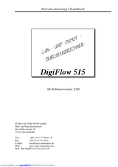 Intra Automation DigiFlow 515 Betriebsanleitung