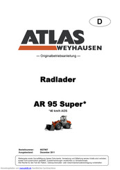 Atlas Weyhausen AR 95 Super Betriebsanleitung