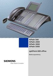 Siemens optiPoint 600 Bedienungsanleitung