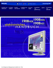 Philips 190B4CB Elektronisches Handbuch