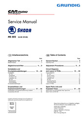 Grundig MS502 Servicehandbuch