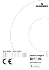 Baumuller BKD 6 / ... 7000 Betriebsanleitung
