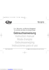 IBP TD 3213 Gebrauchsanweisung
