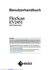 Eizo FlexScan EV2451 Benutzerhandbuch