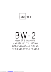 Lyngdorf BW-2 Bedienungsanleitung