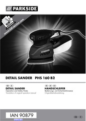 Parkside PHS 160 B2 Originalbetriebsanleitung