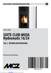 MCZ SUITE-CLUB-MUSA Installationanleitung Und Betriebsanleitung