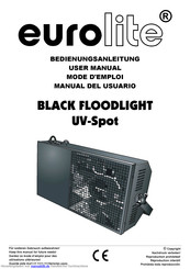 EuroLite BLACK FLOODLIGHT Bedienungsanleitung