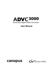 Canopus ADVC 3000 Bedienungsanleitung