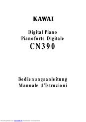 Kawai CN390 Bedienungsanleitung