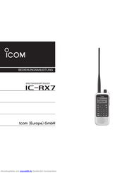 Icom IC-RX7 Bedienungsanleitung