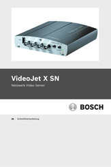 Bosch VideoJet X SN Schnellstartanleitung