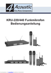 4-acoustic KRU- Bedienungsanleitung