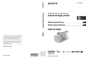 Sony HDR-FX1000E Bedienungsanleitung