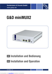 G&D miniMUX2 Handbuch