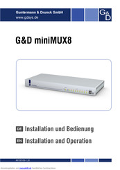 G&D miniMUX8 Handbuch