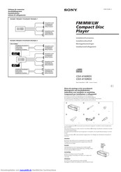 Sony CDX-4160RDS Montageanleitung