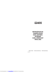 Acec RFDC 2404 Gebrauchsanweisung