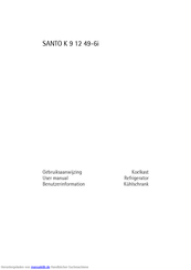 AEG SANTO K 9 12 49-6i Benutzerhandbuch