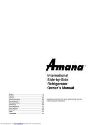 Amana sbd 522 v ve Handbuch