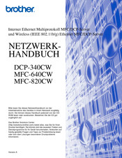 Brother MFC-820CW Netzwerkhandbuch
