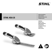 Stihl HSA 25 Gebrauchsanleitung