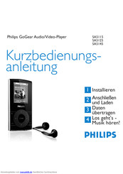 Philips GoGear SA5145 Kurzanleitung